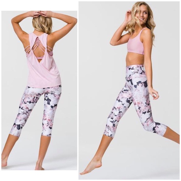 Onzie Pants - Onzie • High Rise Capri Pant Sky Dancer Floral